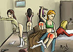Request_-_mrlesterlucky_-_Sleepover_Spanking