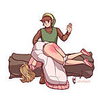 Spanking_Link_and_Zelda_woods.jpg