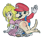 Super-Mario-spank-princess-butt-Longsleeve-Tee