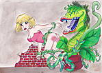 Audrey II spanks Audrey uploaded by redbottomedgirl