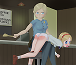 Cybil and Sherry Crossover Spanking uploaded by Bagool