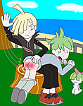 Gladion_spanks_Wally