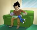 Comm_Vegeta_spanking_Trunks_by_pallottili