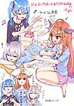 kiryu_coco_amane_kanata_hoshimachi_suisei_and_anemachi_hololive_drawn_by_hikawa_shou