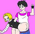 Videl_Spanking_Android_18